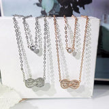 Geometric Twist Shape Women's 925 Silver Pendant Chain