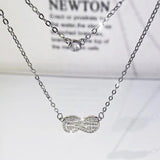 Geometric Twist Shape Women's 925 Silver Pendant Chain