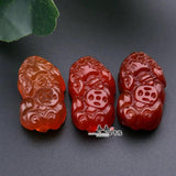 Natural Jade Pixiu Beads Jewelry Making DIY Charms Pendant