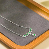 Chrysoprase Pendant Tassel Necklace for Chinese Wedding