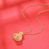 Hetian Jade Oval Pendant Ethnic Necklace