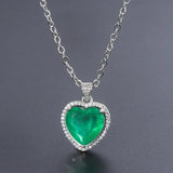 Romantic Heart Shape Diamond Necklace Choker