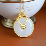Natural Hetian Jade Silver Jewelry