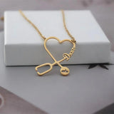 Personalized Name Heart Necklace Stainless Steel Choker