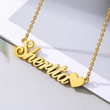 Heart Name Necklace Personalized Love Necklaces