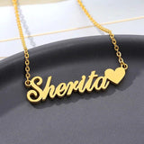 Heart Name Necklace Personalized Love Necklaces