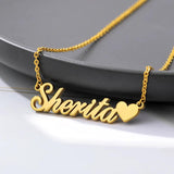 Heart Name Necklace Personalized Love Necklaces