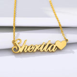 Heart Name Necklace Personalized Love Necklaces