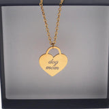 Heart Charm Choker Name Necklace Personalized Jewelry Engrave Name Necklace