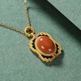 Diamond Hollow Palace Women's Pendant Necklace
