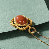 Diamond Hollow Palace Women's Pendant Necklace