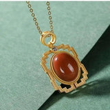 Diamond Hollow Palace Women's Pendant Necklace