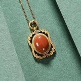 Diamond Hollow Palace Women's Pendant Necklace