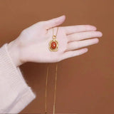 Diamond Hollow Palace Women's Pendant Necklace