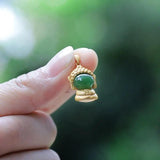 Silver Hetian Chalcedony Tathagata Buddha Pendant Necklace