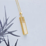 Silver Inlaid Hetian Jade Pendant Necklace Chinese Retro Palace Women's Jewelry