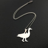 Custom Stainless Steel Goose Necklace - Men and Women Gift YP4078