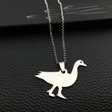 Custom Stainless Steel Goose Necklace - Men and Women Gift YP4078