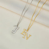 Initials Necklace Couples Jewelry Gift Friendship Necklaces