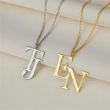Initials Necklace Couples Jewelry Gift Friendship Necklaces