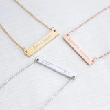 Personalized Stainless Steel Engraved Necklace for Women