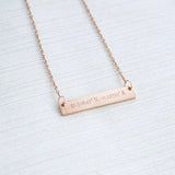 Personalized Stainless Steel Engraved Necklace for Women