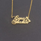 Personalized Frosted Butterfly Necklace Stainless Steel Pendant