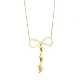 Custom Infinity Name Necklace for Women Engraved Pendant Personalized Jewelry