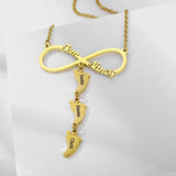 Custom Infinity Name Necklace for Women Engraved Pendant Personalized Jewelry