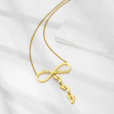 Custom Infinity Name Necklace for Women Engraved Pendant Personalized Jewelry