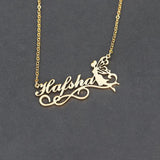 Personalized Fairy Name Necklace Stainless Steel Girl Choker