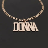 Personalized Name Necklaces For Women - Stainless Steel Initial Pendant Necklace