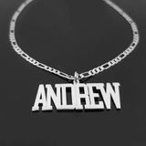 Personalized Name Necklaces For Women - Stainless Steel Initial Pendant Necklace