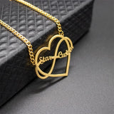 Infinity Name Necklace with Heart Personalized Jewelry