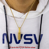 Personalized Engraved Family Name Bar Necklace Men