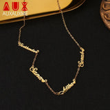 Personalized Multi-Names Heart Necklace Family Nameplate Pendant