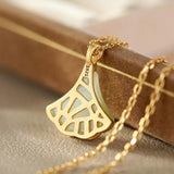 Silver Hetian Chalcedony Pendant Necklace Chinese Retro Craft Charm Jewelry
