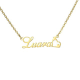 Personalized Nameplate Name Necklace Stainless Steel Pendant Choker