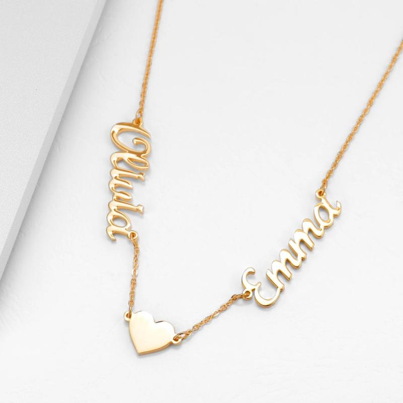 Heart Necklace Stainless Steel Pendant Gift Jewelry