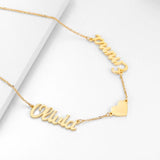 Heart Necklace Stainless Steel Pendant Gift Jewelry