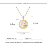 12 Constellation Pendant Necklace for Women Girls Romantic Jewelry
