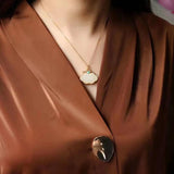Chinese Palace Style Hetian Chalcedony Pendant Necklace