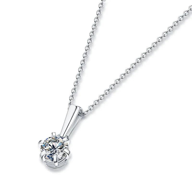 PN2 Crystal Pendant Chain Necklace 14k Jewelry