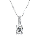 PN2 Crystal Pendant Chain Necklace 14k Jewelry