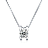 PN2 Crystal Pendant Chain Necklace 14k Jewelry