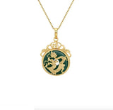Stainless Steel Cat Pendant Necklace Women MZ6666