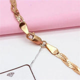 14K Rose Soft Chain Necklace Chunky Hip-Hop Jewelry