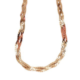 14K Rose Soft Chain Necklace Chunky Hip-Hop Jewelry