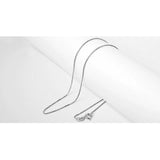 925 Sterling Silver Box Chain Necklace - Lobster Clasp