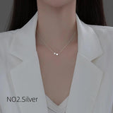 Heart Pearl Pendant Silver 925 Chain Necklace for Women